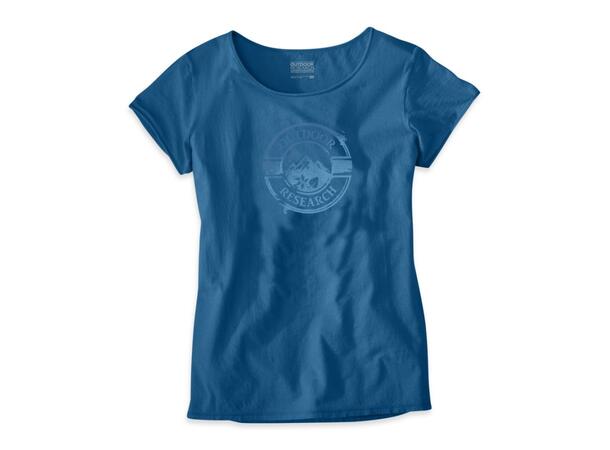 OR Motif Tee W Blå S T-skjorte til dame i økologisk bomull.
